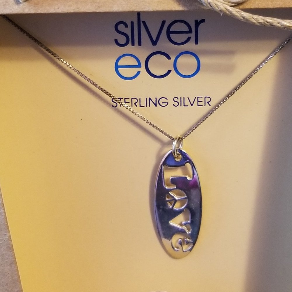 Sterling Silver LOVE Necklace